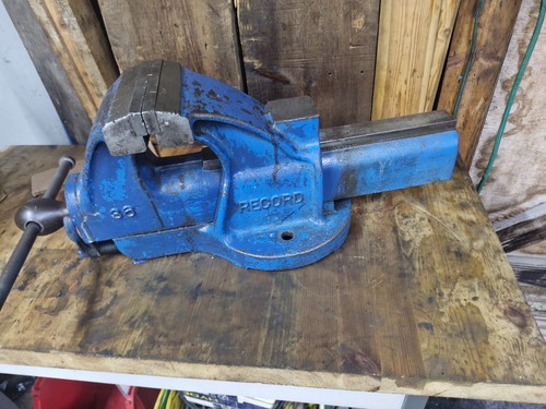 Vintage bench vice - vintage, vice,